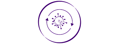 Virus Kreislauf Icon